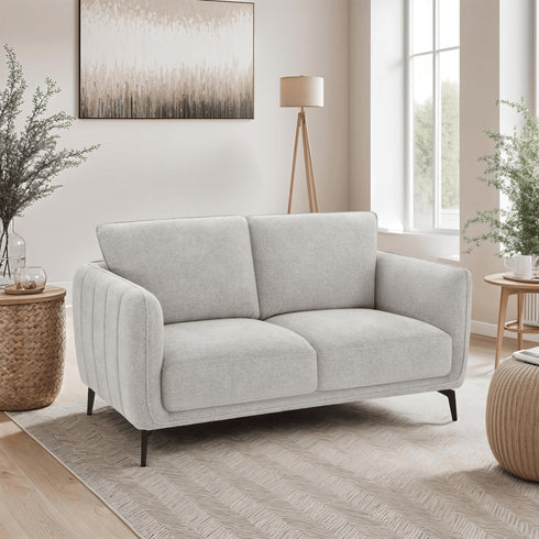 Selena 2-Sitzer Sofa - Stoffbezug Grau
